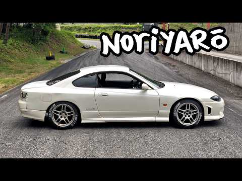 Drifting the Silvia at Sports Land Yamanashi