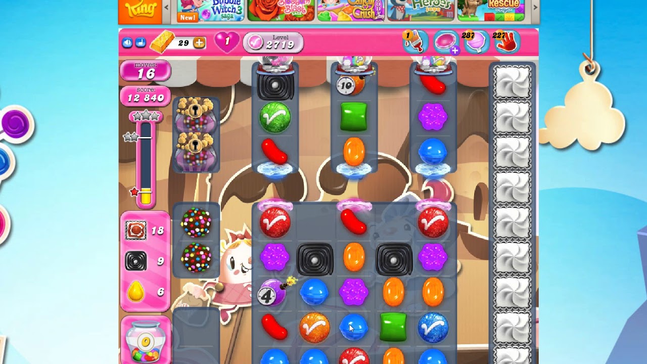Candy Crush Saga Level 2719 Score 71 840 by Funny YouTube
