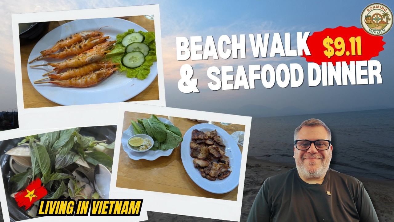 Beach Walk & Seafood Dinner Next Door — This Is My Life Now