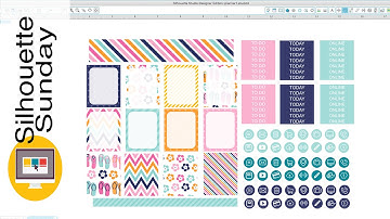 DIY Planner Stickers (Free Template) | Silhouette Sunday