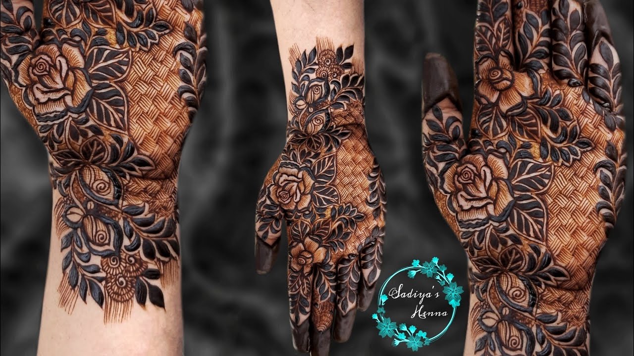 Simple And Easy Mehndi Designs | Checks Mehndi Designs |Rose ...