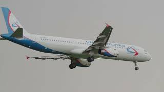 Airbus A321 Ural Airlines Landing - A321 Уральские авиалинии