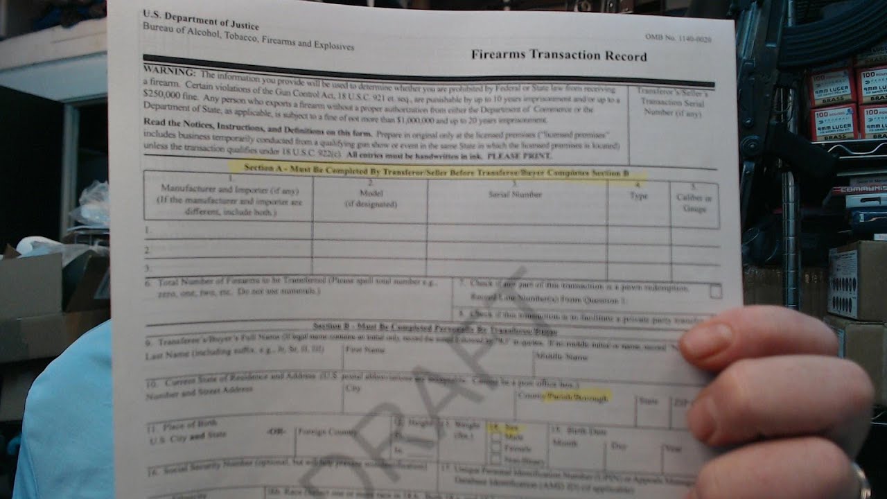 WATCH THIS!: ATF Changing Form 4473 To Make National Gun Registry Easier : Call To Action By 2/24/20