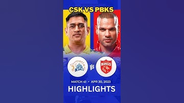 CSK vs PBKS Match Highlights | Match No. 41 | PBKS vs CSK Highlights IPL 2023 #shorts #crickscoop