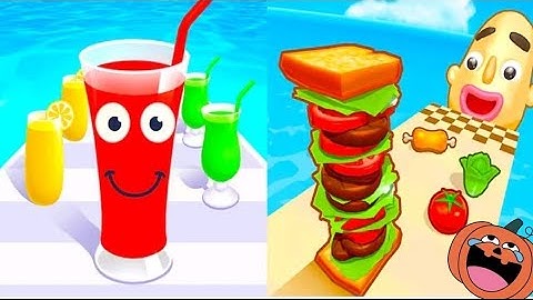 Sandwich Runner 🆚️ Juice Run || Epic Mixplay 🔥 Max Levels Unlocked | Full Gameplay Walkthrough 20