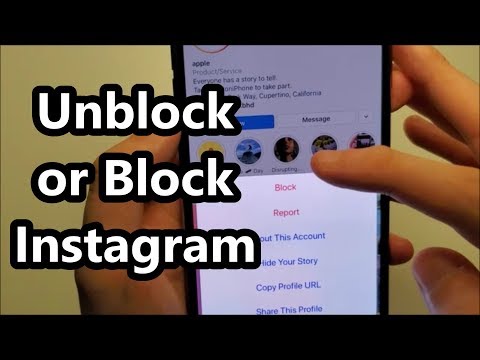 Instagram How to Unblock or Block Someone