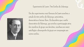 Kurt Lewin   Teoria de Campo
