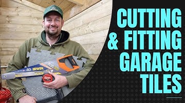 Garage Flooring Tiles - how to cut and fit interlocking PVC floor tiles in to your shed