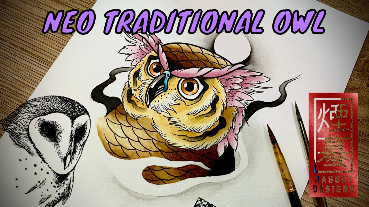 Traditional Owl Tattoo Designs - wide 5