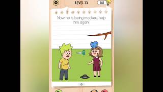 Brain Test 5 Level 33 Gameplay – Full Walkthrough & Answers |He doesn't want to be bald anymore  Profile