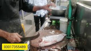 Fish cutting skills street food Pakistan  | Rahu fish | Chira fish | Fish market | Live fish cutting