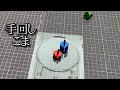 手回しコマ対戦！