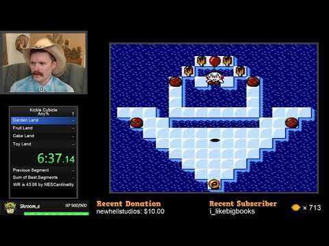 Kickle Cubicle NES speedrun in 1:24:55 by Arcus