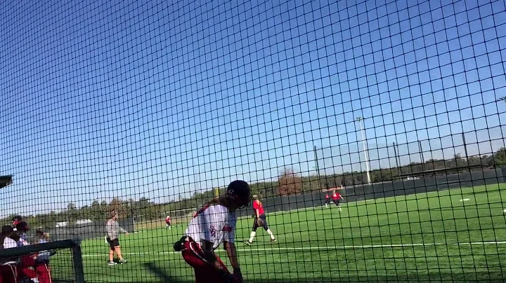 Felicia Hits Fence with TXFC Scrap Yard Dawgs