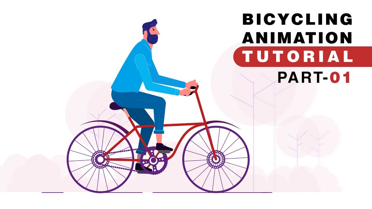 Character Cycling, Bicycle Animation - After Effects Tutorial | Part 01 of  Part 02 - YouTube