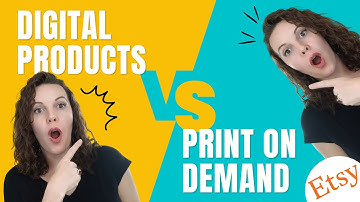 The BEST Passive Income On Etsy For Beginners?! Digital Products VS Print On Demand Etsy Seller Tips