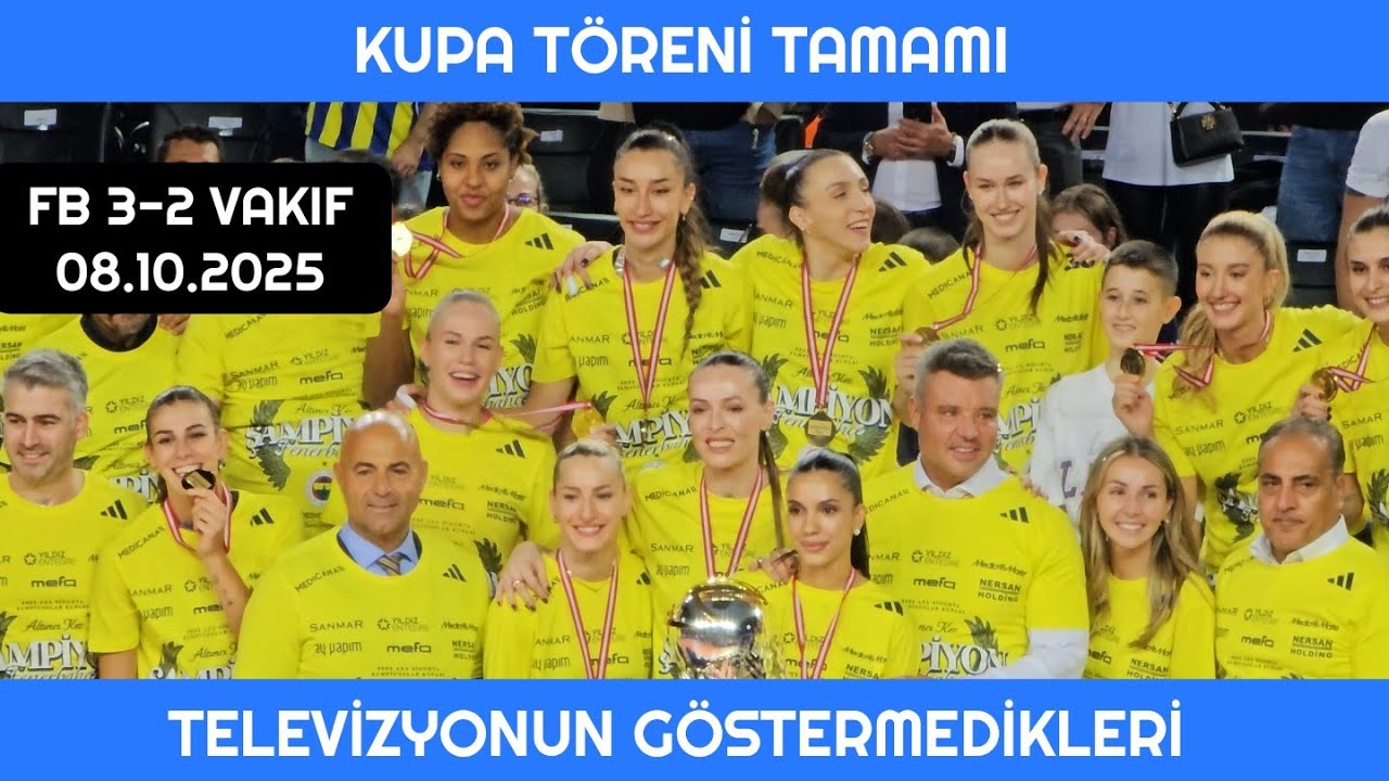 Kupa Töreni - Televizyonun Göstermedikleri Fenerbahçe Medicana 3-2 Vakıfbank 08.10.2025 #fenerbahçe