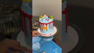 Super Hero Cake | #marvel #spiderman #batman #minnalmurali #superhero #superheroes #superherocake
