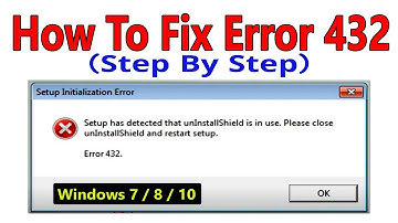How To Fix Error 432 Windows 7 / 8 / 10 (Step by Step) ✅ How To Solve Error 432 Windows 10