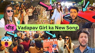 Vadapav Girl na kiya New Song Realese 😯 | Itni भीड़ 😱 | Shubham Sharma Vlogs | Darji Song