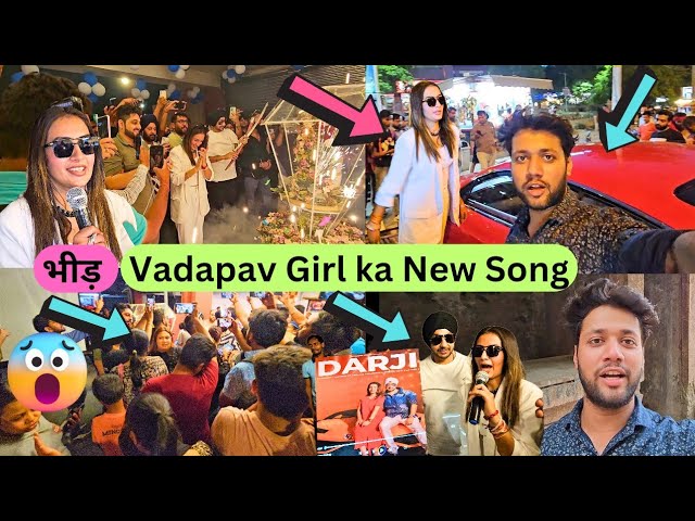 Vadapav Girl na kiya New Song Realese 😯 | Itni भीड़ 😱 | Shubham Sharma Vlogs | Darji Song class=
