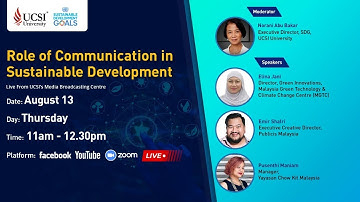 Role of Communications in Sustainable Development