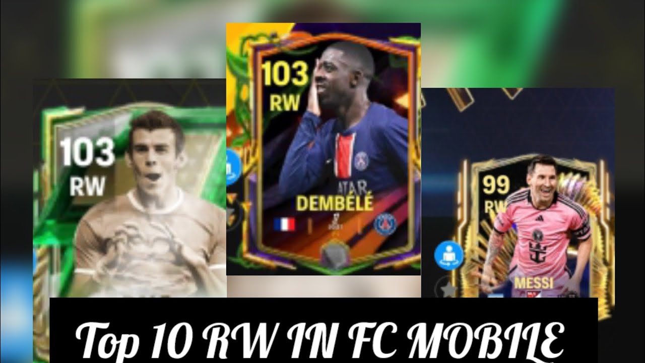 TOP 10 RW IN FC MOBILE - YouTube