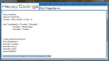 Convert tm structure to time t value how to use mktime c code example