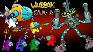 어몽어스 VS WUBBOX WATER ISLAND | Among Us zombie colection - Peanut AMONG US ANIMATION