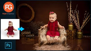How to edit baby photos in Photoshop tutorial || baby photo editing || Patel Graphics screenshot 4