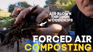 Aerating Compost with a Leaf Blower