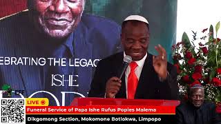Funeral Service of Fighter Papa Ishe Rufus Popies Malema
