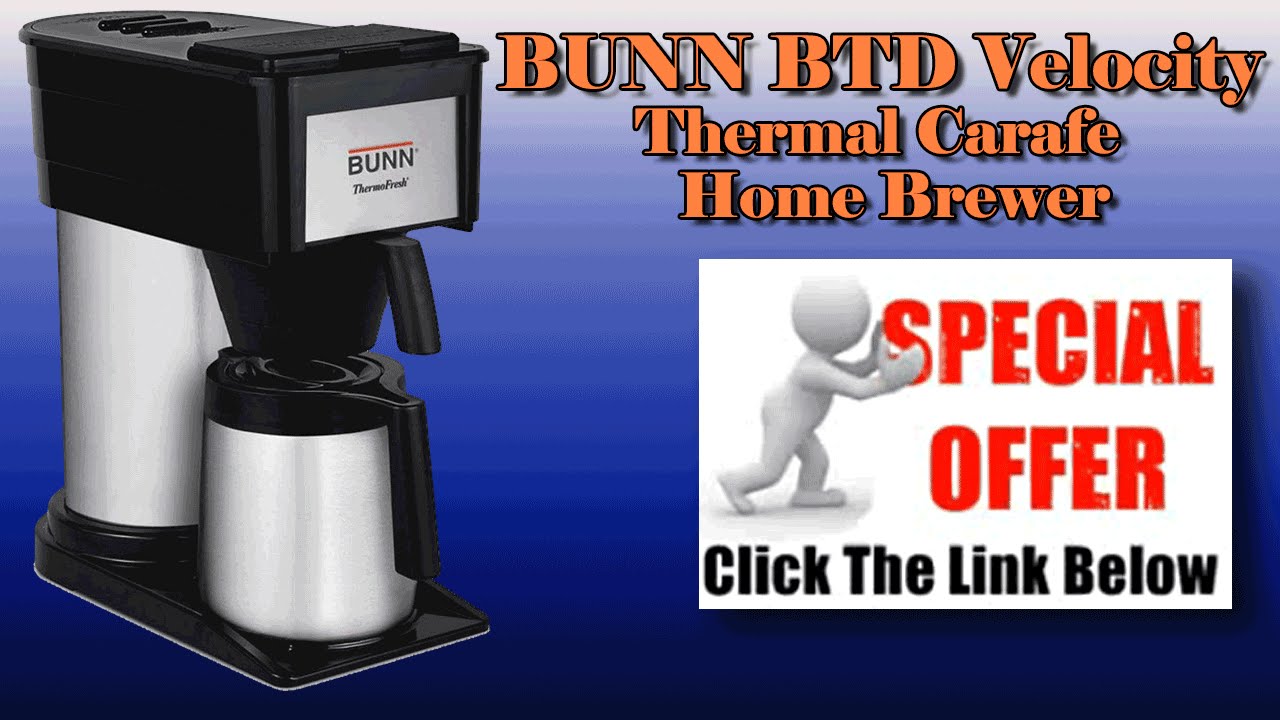 Bunn Coffee Maker BUNN BTD Velocity High Altitude 10Cup Thermal