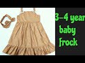 3-4 year baby frock cutting&amp;stitching/Home work