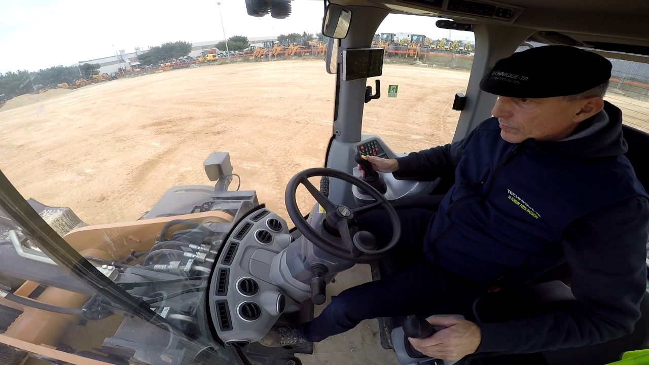 JOYSTICK STEERING with the new CASE 921G wheel loader YouTube