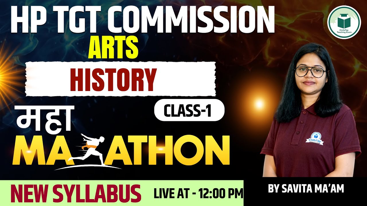 HP TGT Commission History Marathon | New Syllabus Complete Coverage | Arts | Civilstap