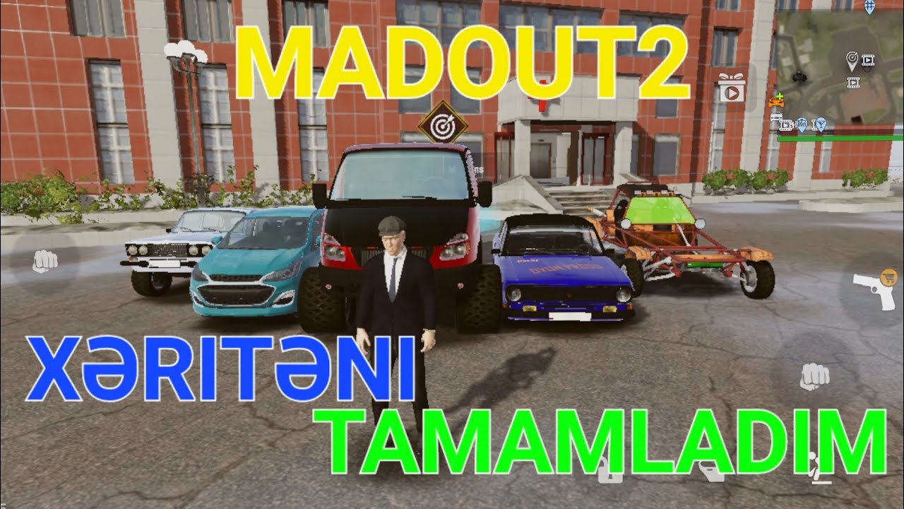 MADOUT2😁XƏRITƏNIN BIR UCUNDAN O BIRI UCUNA GETMEK😁