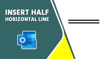 How to Insert Half Horizontal Line in Outlook