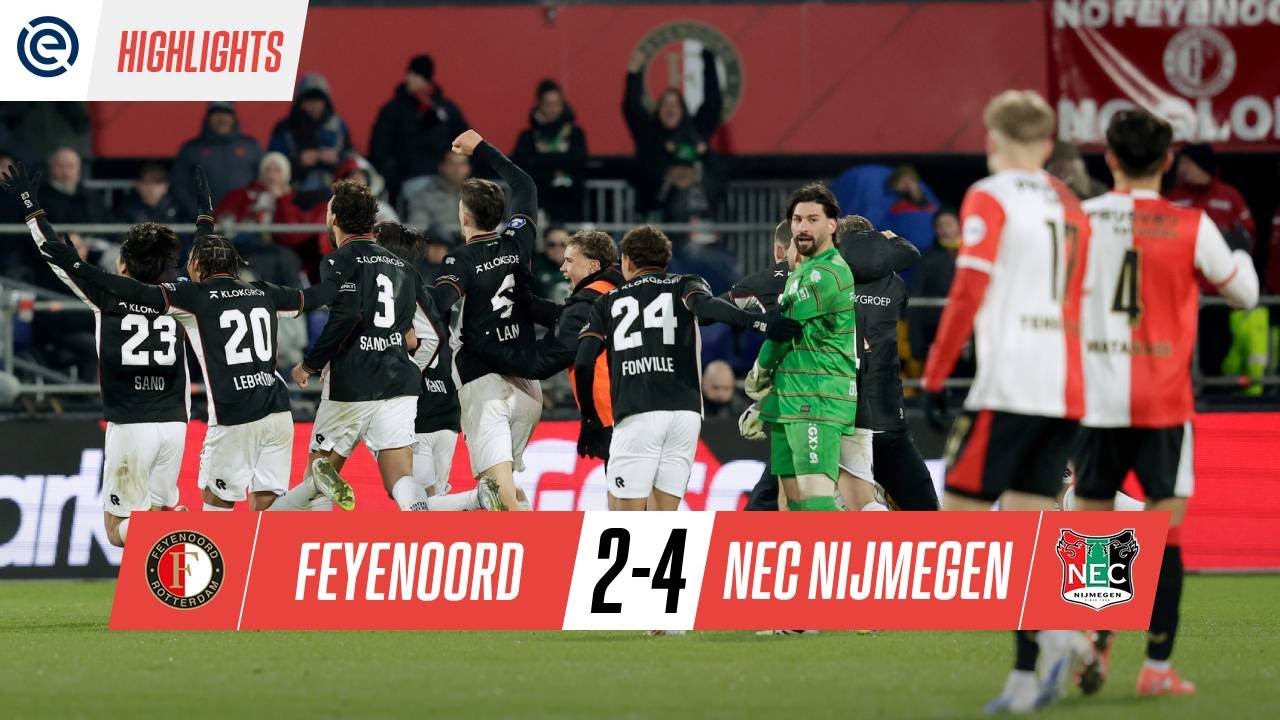 Feyenoord 2-4 NEC Nijmegen | FEYENOOR sorprendido por VOLTERETA de ...