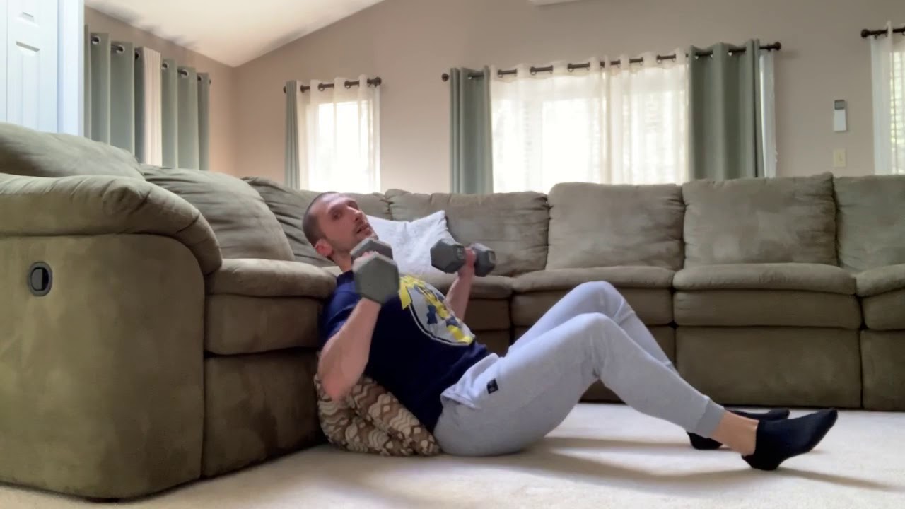 Couch Incline Press - YouTube