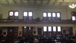 Shouts in the Senate gallery
