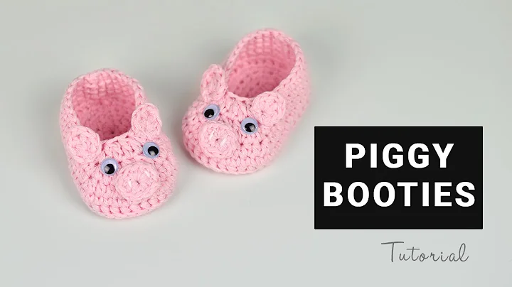 Adorable Crochet Piggy Baby Booties Tutorial