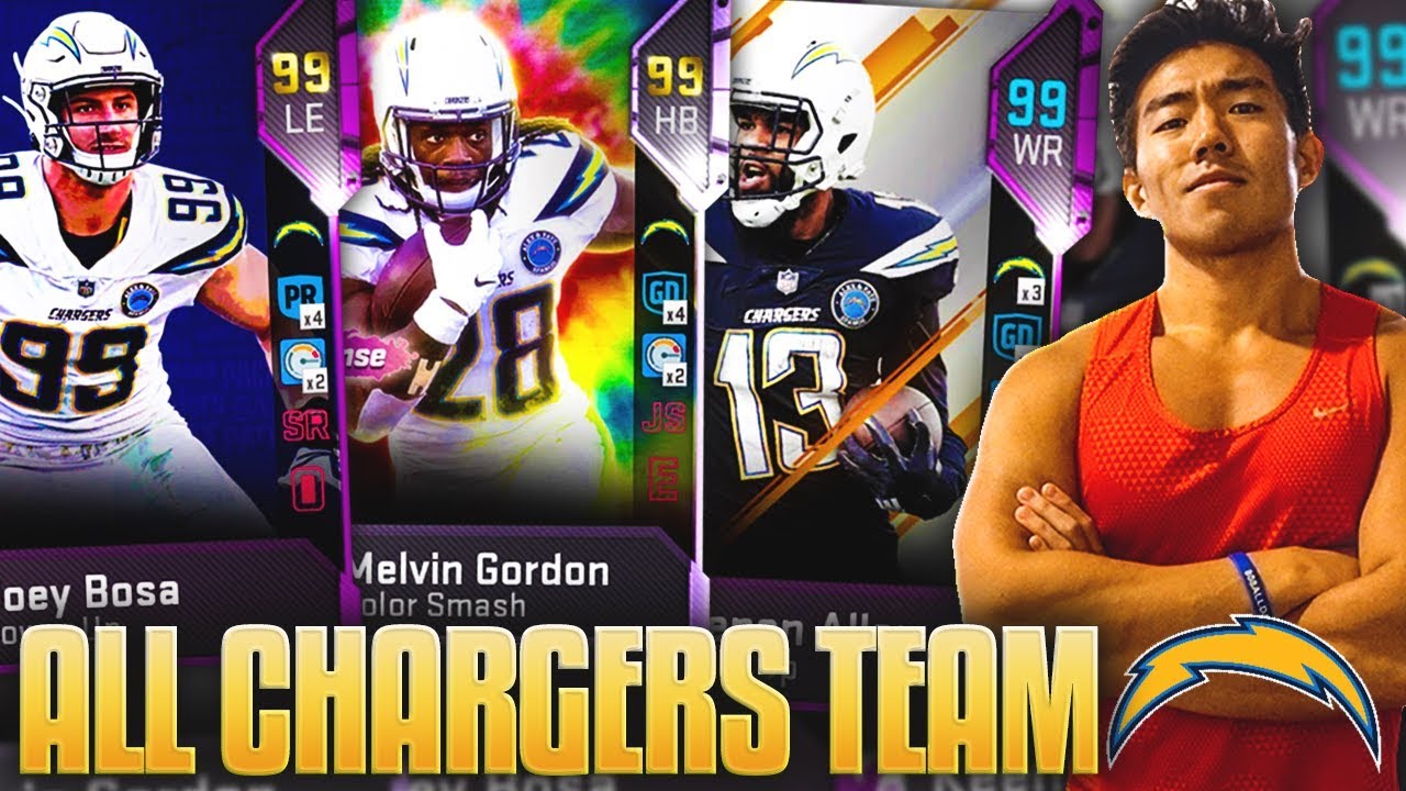ALL CHARGERS TEAM! MY FAVORITE TEAM LINEUP! Madden 19 Ultimate Team