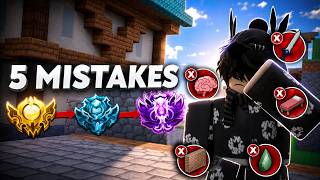 5 MISTAKES YOUR MAKING IN RANKED (Roblox Bedwars) and how to fix them..