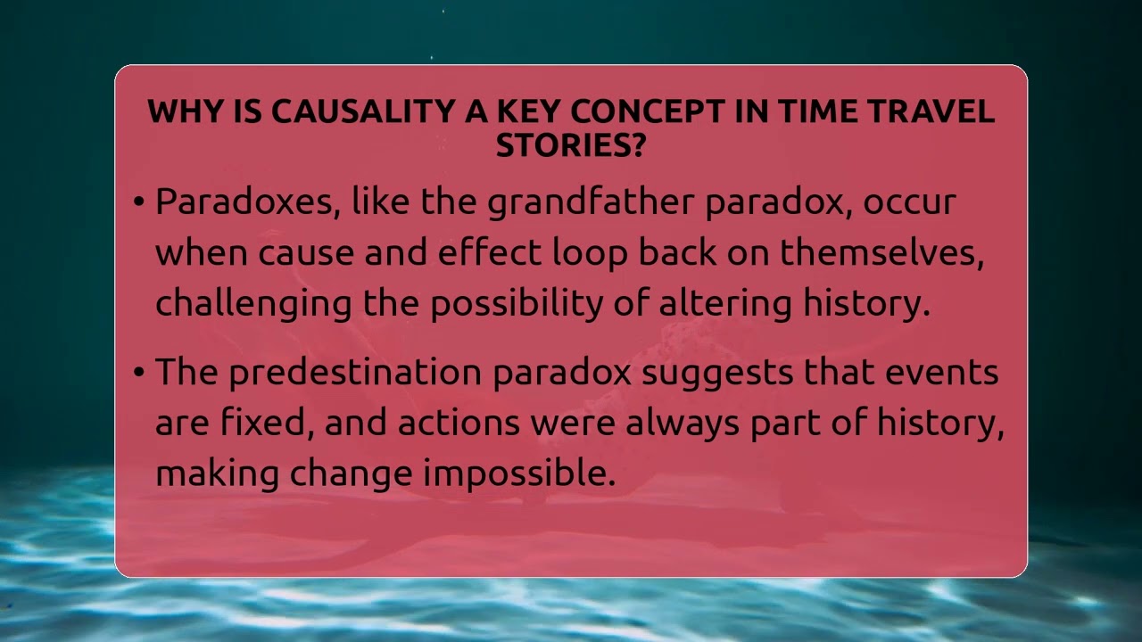 Why Is Causality A Key Concept In Time Travel Stories? - The SciFi Reel