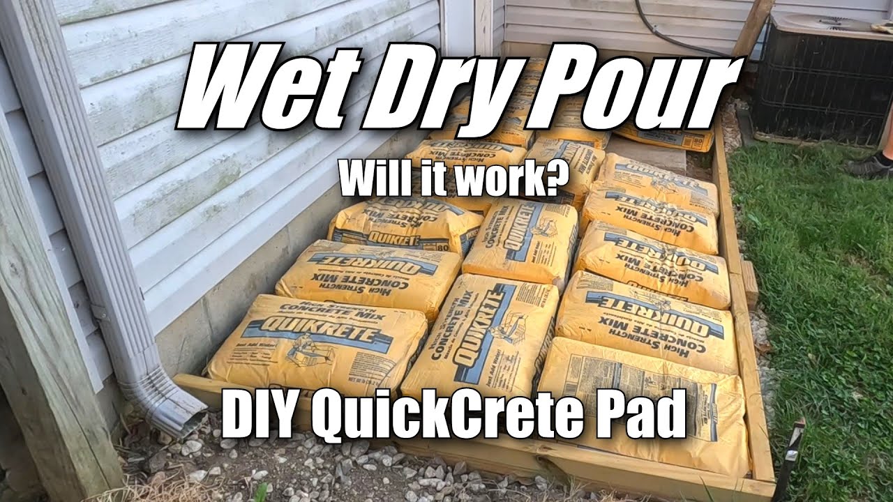 Will a Wet Dry Pour Work? Fixing My Back Step