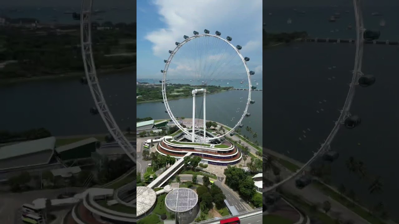 Singapore Flyer Ferris Wheel Day To Dusk 🎡 