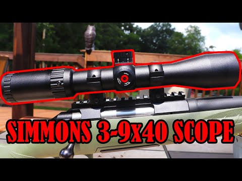 Simmons 3-9x40 Rifle Scope Review! - YouTube