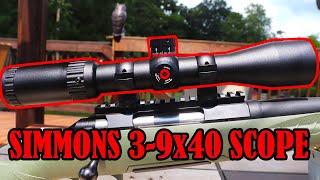 Simmons 3-9x40 Rifle Scope Review!