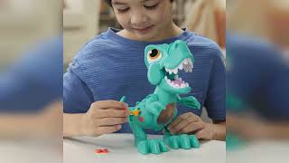 Play-Doh Rex El Dino Glotón – Juguete Con Sonidos, Mascadas Y Popó De Plastilina Para Peques De 3 Años En Adelante